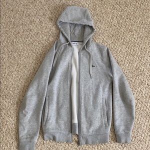 Lacoste grey hoodie